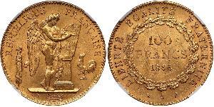 100 Franc 法兰西第三共和国 (1870 - 1940) 金 