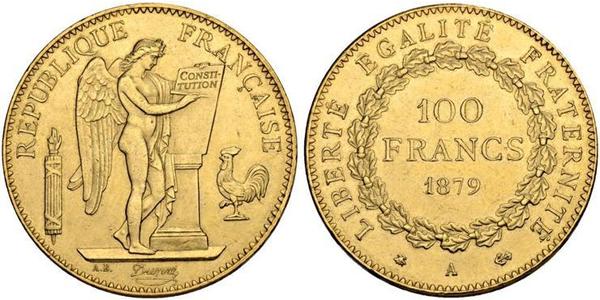 100 Franc 法兰西第三共和国 (1870 - 1940) 金 