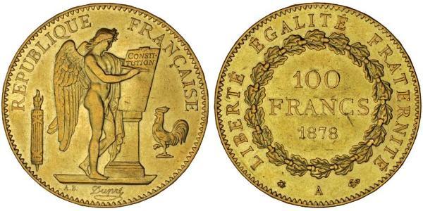 100 Franc 法兰西第三共和国 (1870 - 1940) 金 