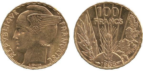 100 Franc 法兰西第三共和国 (1870 - 1940) 金 