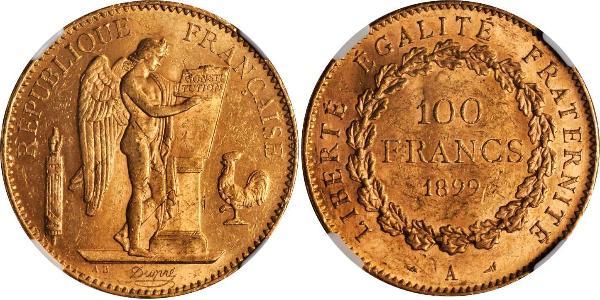 100 Franc 法兰西第三共和国 (1870 - 1940) 金 