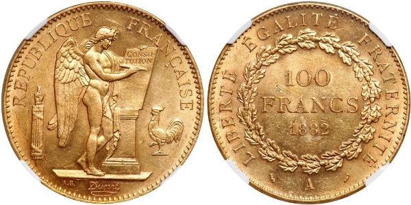 100 Franc 法兰西第三共和国 (1870 - 1940) 金 