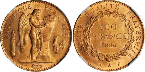 100 Franc 法兰西第三共和国 (1870 - 1940) 金 