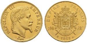 100 Franc 法蘭西第二帝國 (1852 - 1870) 金 拿破仑三世