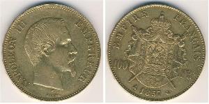 100 Franc 法蘭西第二帝國 (1852 - 1870) 金 拿破仑三世