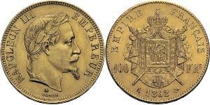 100 Franc 法蘭西第二帝國 (1852 - 1870) 金 拿破仑三世