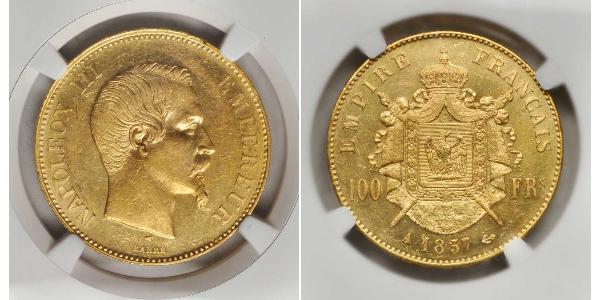 100 Franc 法蘭西第二帝國 (1852 - 1870) 金 拿破仑三世