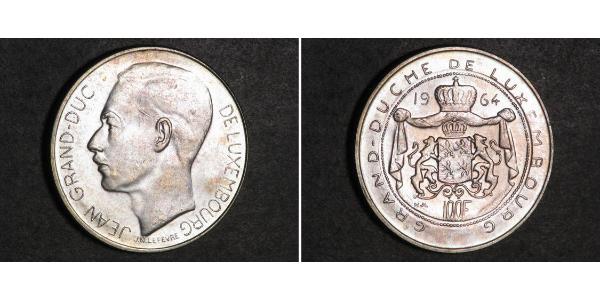 100 Franc 卢森堡 銀 让 (卢森堡大公) (1921 - 1964)
