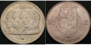 100 Franc 比利时 銀 