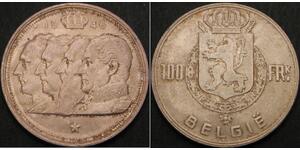 100 Franc 比利时 銀 