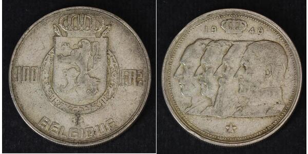 100 Franc 比利时 銀 