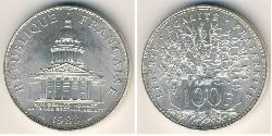 100 Franc 法蘭西第五共和國 銀 