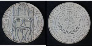 100 Franc 法蘭西第五共和國 銀 