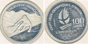 100 Franc 法蘭西第五共和國 銀 