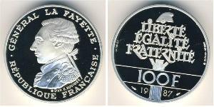 100 Franc 法蘭西第五共和國 銀 