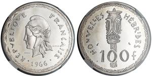100 Franc 法蘭西第五共和國 銀 