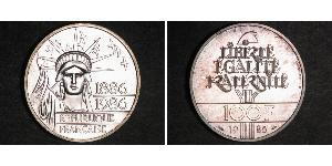 100 Franc 法蘭西第五共和國 銀 