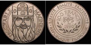 100 Franc 法蘭西第五共和國 銀 