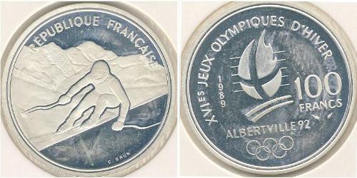 100 Franc 法蘭西第五共和國 銀 