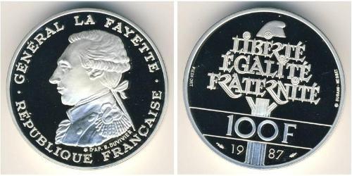 100 Franc 法蘭西第五共和國 銀 