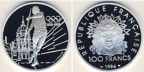 100 Franc 法蘭西第五共和國 銀 