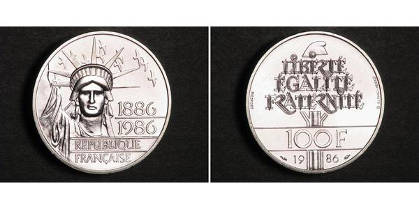 100 Franc 法蘭西第五共和國 銀 