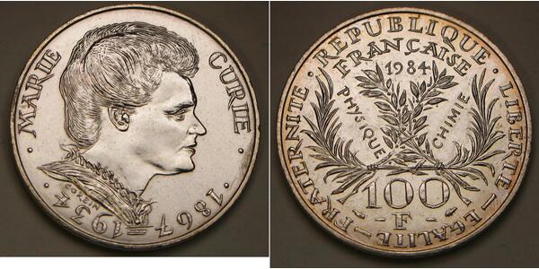100 Franc 法蘭西第五共和國 銀 