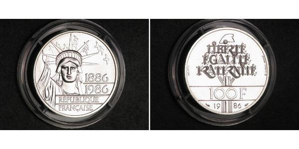 100 Franc 法蘭西第五共和國 銀 