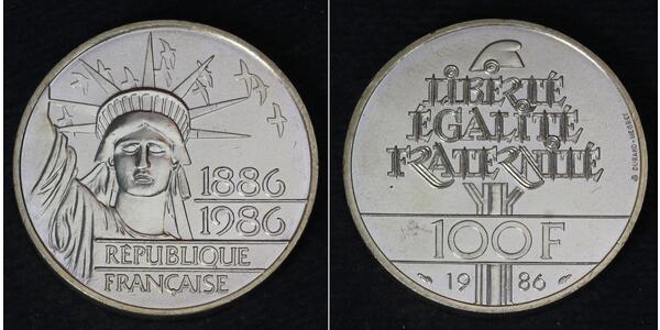 100 Franc 法蘭西第五共和國 銀 