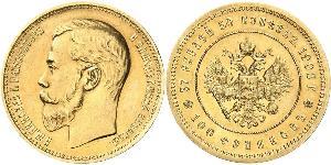 100 Franc / 37.5 Ruble 俄罗斯帝国 (1721 - 1917) 金 尼古拉二世 (俄罗斯) (1868-1918)