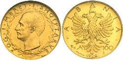 100 Franga Ari Albanien Gold 