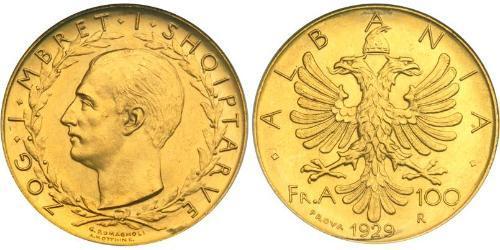 100 Franga Ari Albanien Gold 