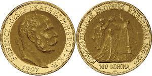 100 Korona Austria-Hungary (1867-1918) Gold Franz Joseph I (1830 - 1916)