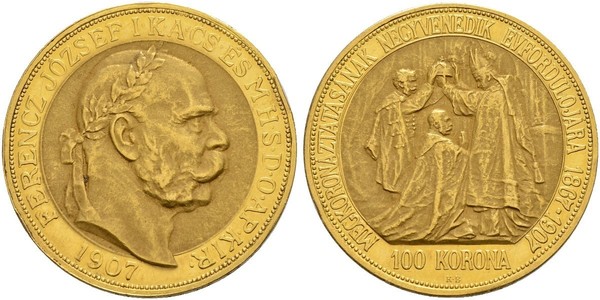 100 Korona Austria-Hungary (1867-1918) Gold Franz Joseph I (1830 - 1916)