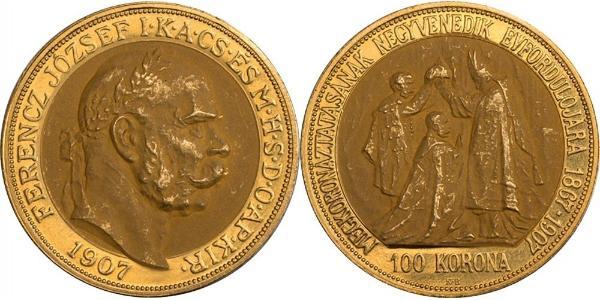 100 Korona Austria-Hungary (1867-1918) Gold Franz Joseph I (1830 - 1916)