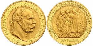 100 Korona Österreich-Ungarn (1867-1918) Gold Franz Joseph I (1830 - 1916)