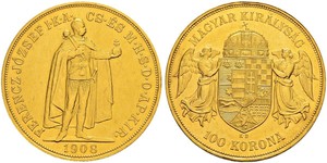 100 Korona Österreich-Ungarn (1867-1918) Gold Franz Joseph I (1830 - 1916)