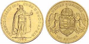 100 Korona Österreich-Ungarn (1867-1918) Gold Franz Joseph I (1830 - 1916)