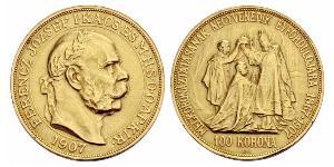 100 Korona Impero austro-ungarico (1867-1918) Oro Franz Joseph I (1830 - 1916)