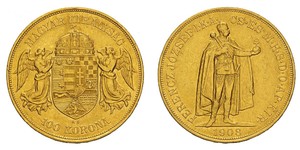 100 Korona Impero austro-ungarico (1867-1918) Oro Franz Joseph I (1830 - 1916)