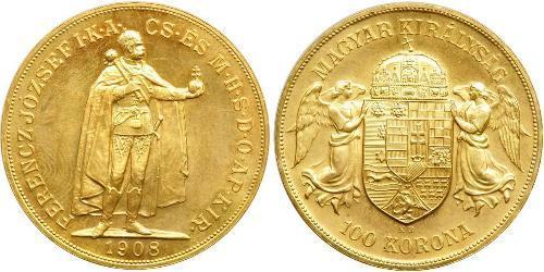 100 Korona Impero austro-ungarico (1867-1918) Oro Franz Joseph I (1830 - 1916)