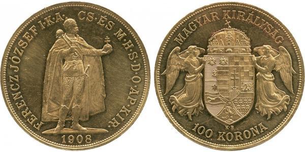 100 Korona Impero austro-ungarico (1867-1918) Oro Franz Joseph I (1830 - 1916)