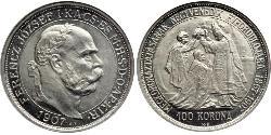 100 Korona Austria-Hungary (1867-1918) Platinum Franz Joseph I (1830 - 1916)