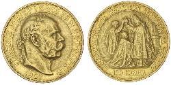 100 Korona Австро-Венгрия (1867-1918) Золото Франц Иосиф I (1830 - 1916)