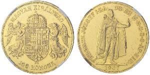 100 Korona Австро-Угорщина (1867-1918) Золото Франц Иосиф I (1830 - 1916)