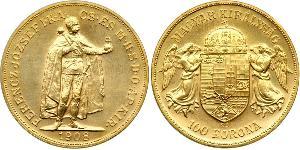 100 Korona Австро-Угорщина (1867-1918) Золото Франц Иосиф I (1830 - 1916)