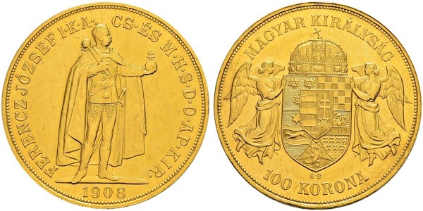 100 Korona 奥匈帝国 (1867 - 1918) 金 弗朗茨·约瑟夫一世 (1830 - 1916)