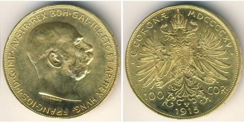 100 Krone Austria Oro 