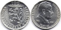 100 Krone Tchécoslovaquie  (1918-1992)  