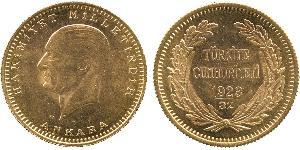 100 Kurush Türkei (1923 - ) Gold Kemal Ataturk